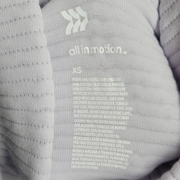 NWT Light Purple All in Motion mock neck sweater with Thumb hole Cuffs - Picture 3 of 5